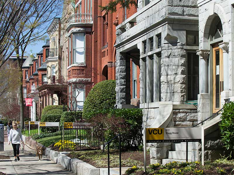 campus buildings along Franklin Street