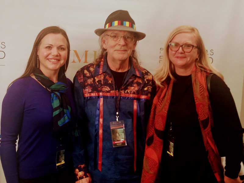 bethany hughes, brad brown, and cristina stanciu at the pocahontas reframed film festival at the v.m.f.a.