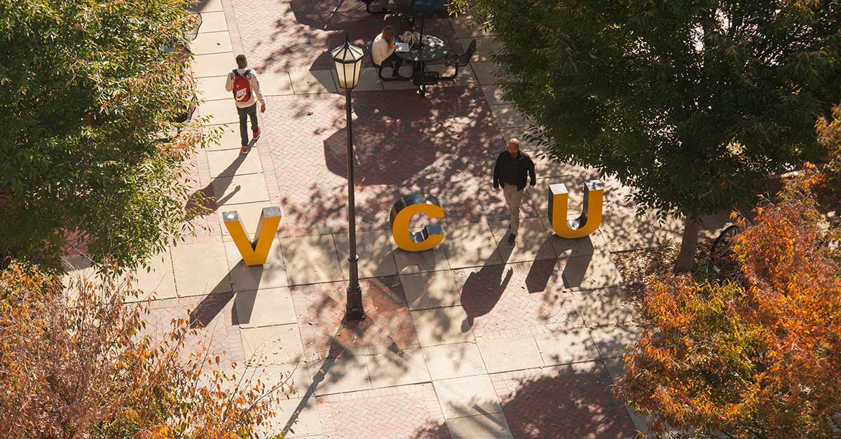 v.c.u. letter figurines near shafer court