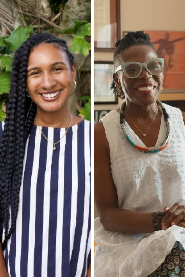 Marina Magloire and E. Gaynell Sherrod