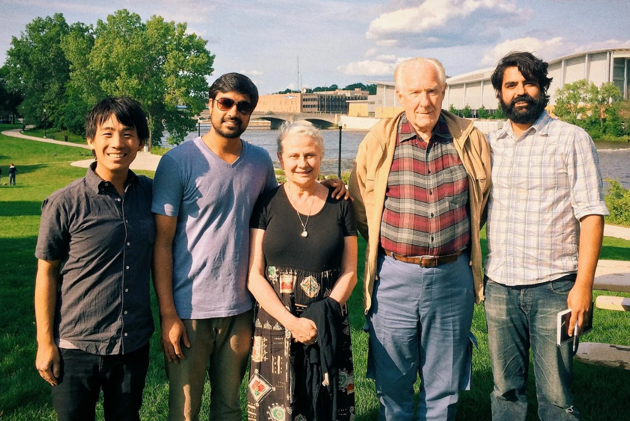 Five people involved in making the film, 